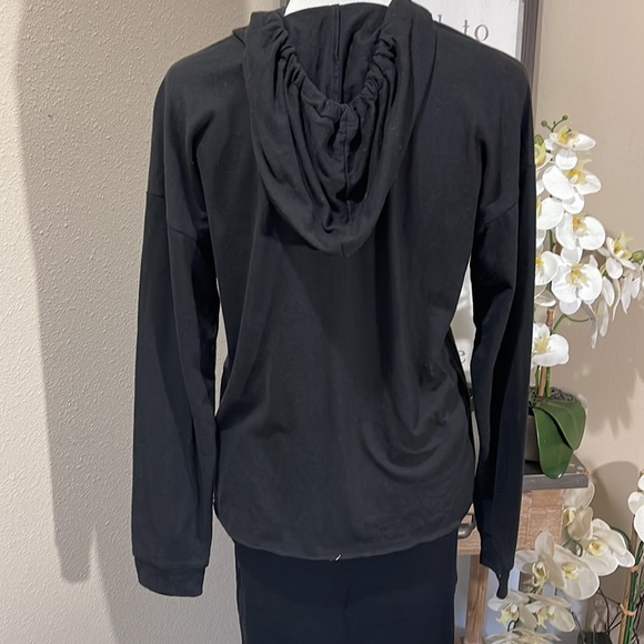 Black Hoodie with Drawstrings TRN 25 - Picture 5 of 5